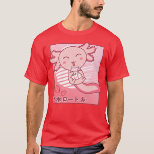 Camiseta Aolotl Strawberry Milk Retro Kawaii Japão Aolotl P