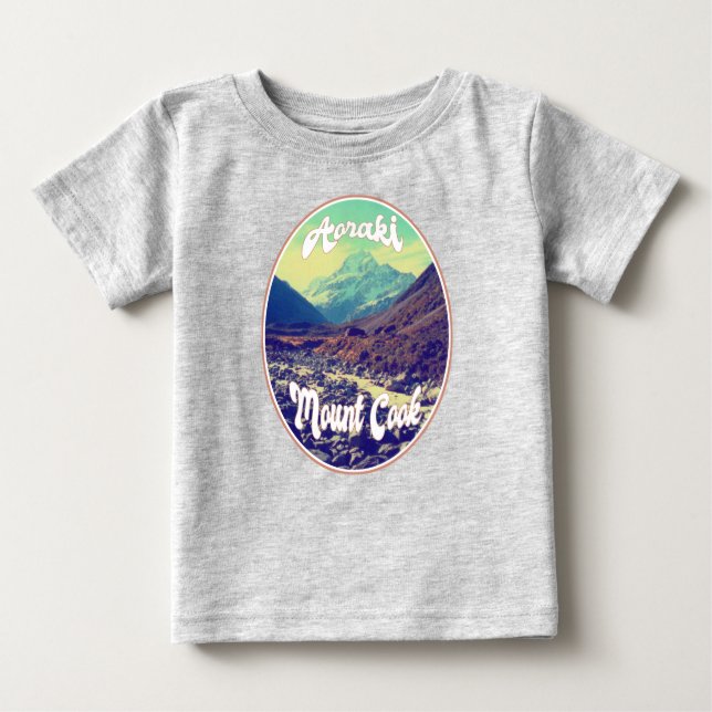 Camiseta Aoraki: Mount Cook, Mountain, Nova Zelândia (Frente)