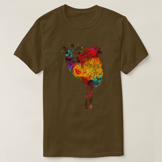 Camiseta Aorta e coração 1 (Frente do Design)
