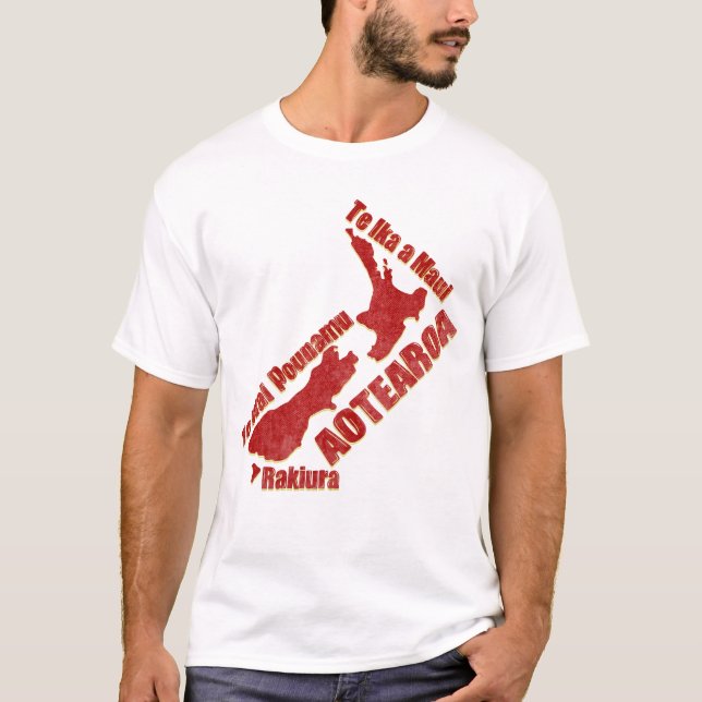 CAMISETA AOTEAROA NZ MAP (Frente)