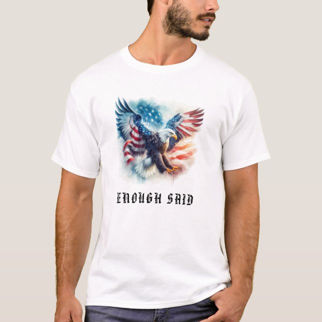 Camiseta *~* AP16 American Flag EUA Bald Detail EAGLE (Frente)