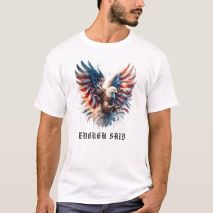 Camiseta *~* AP16 Artsy American Flag Bald EAGLE EUA
