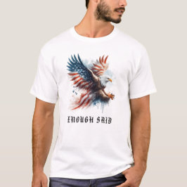 Camiseta *~* AP16 EUA Detailed American Flag Bald EAGLE