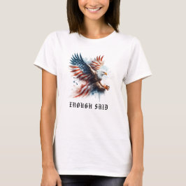 Camiseta *~* AP16 EUA Detailed American Flag Bald EAGLE