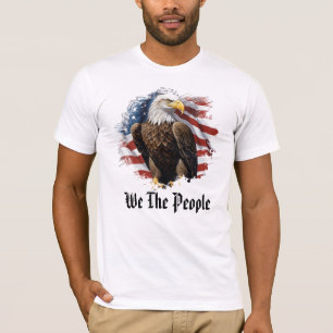 Camiseta *~* AP27 Patriótico Americano Flag Bald Eagle Men