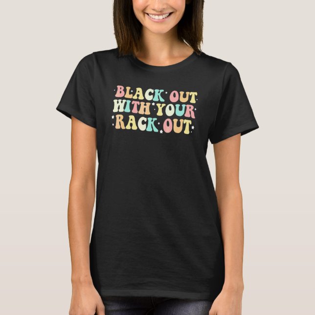 Camiseta Apagar Com Seu Rack Fora Bebendo Lixo Branco (Frente)
