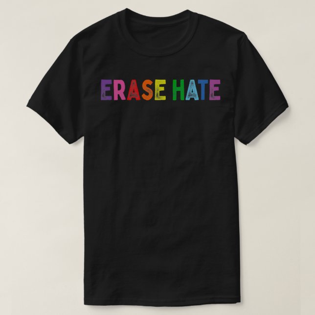 Camiseta Apagar racismo apaga ódio luta contra racismo (Frente do Design)