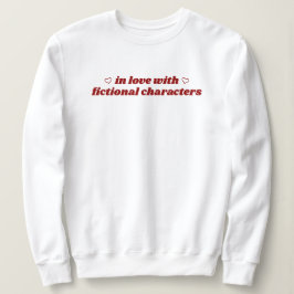 Camiseta Apaixonada por Personagens Fictícios Fofa Livresca