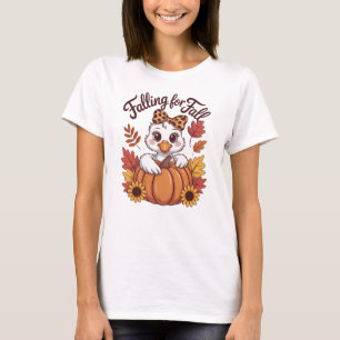 Camiseta Apaixonado pelo Patinho Fofo do Outono