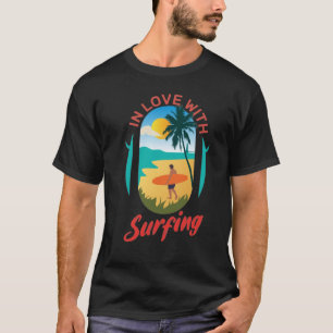 Camiseta Apaixonado por Surf no Estilo de Vida da Praia Oce