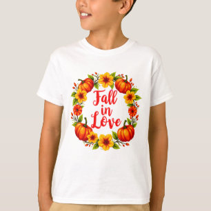 Camiseta Apaixonado: Vibrante Design de Wreath de outono