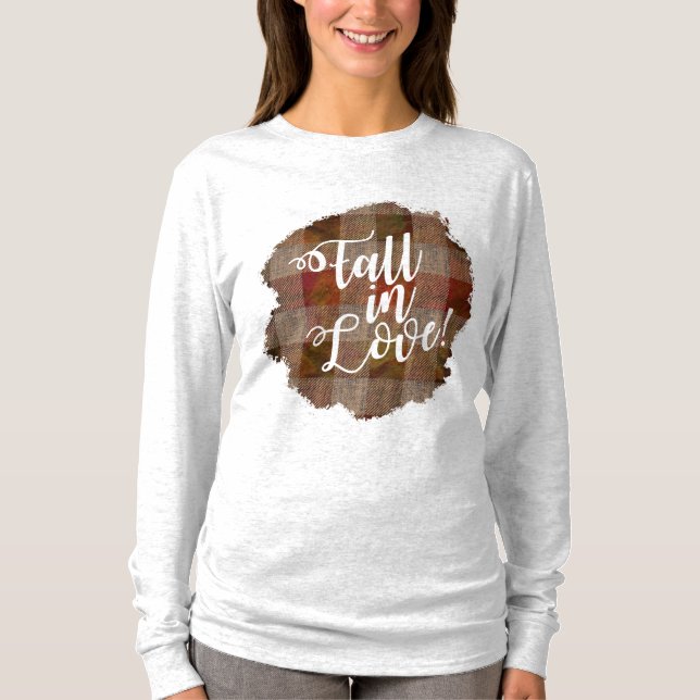 Camiseta Apaixonado | Xadrez de outono (Frente)