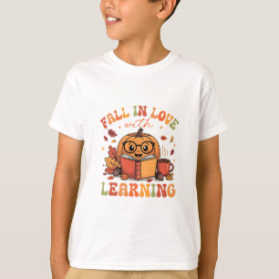 Camiseta Apaixonar-se pela Aprendizagem Outono Dia de Ação