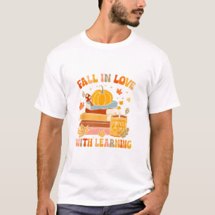 Camiseta Apaixonar-se pela Aprendizagem Outono Dia de Ação