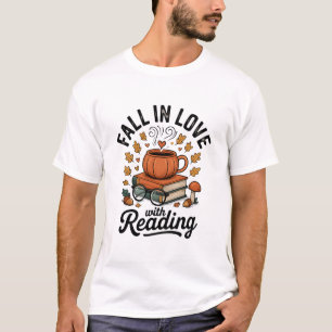 Camiseta Apaixonar-Se Pela Leitura Do Livro Da Bibliotecas