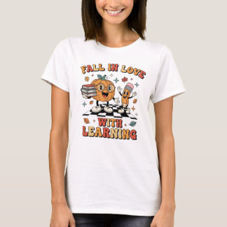 Camiseta Apaixonar-se Pelo Aprendizado Retro Professor Outo