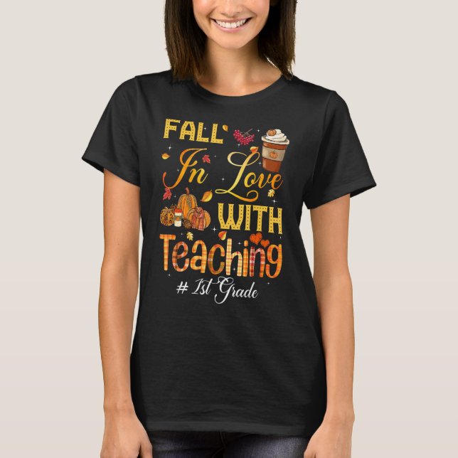Camiseta Apaixonar-Se Pelo Ensino De Professores Da Classe  (Frente)