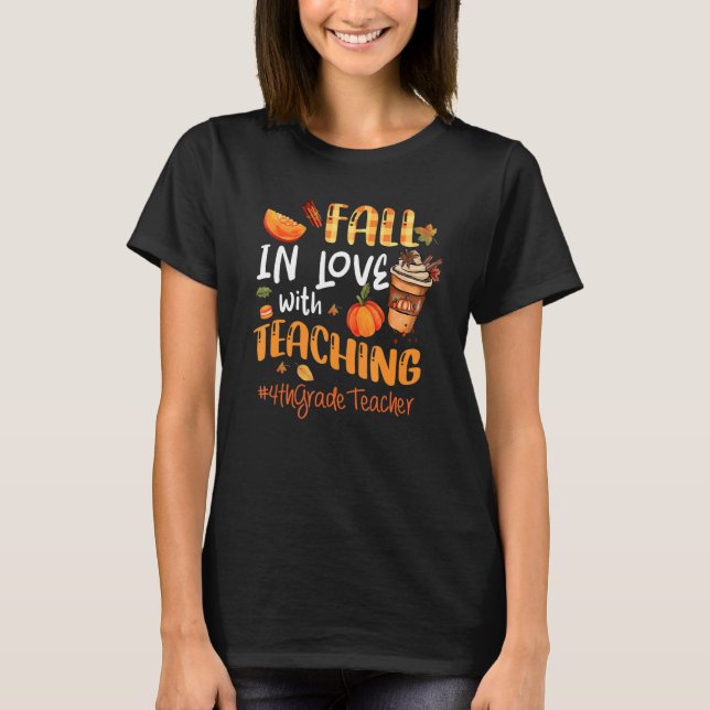 Camiseta Apaixonar-Se Pelo Obrigado De Professores Do 4º Ci (Frente)