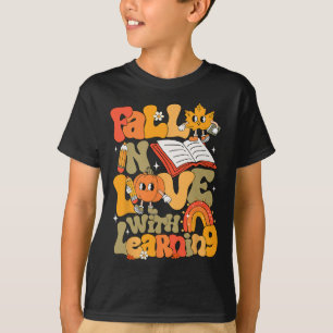 Camiseta Apaixonar-Se Por Aprender O Dia De Ação De Graças 