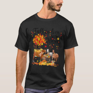 Camiseta Apaixonar-Se Por Cavalos Que Se Apaixonam Pelo Cav