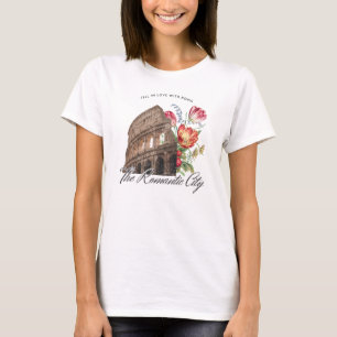 Camiseta Apaixonou-se pelos Roma. Colosso e flores