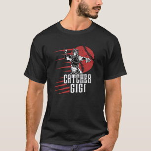 Camiseta Apanhador de beisebol Gigi de um apanhador de beis