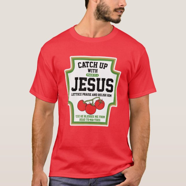 Camiseta Apanhe Jesus Com Jesus. (Frente)