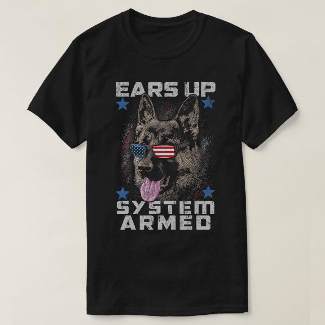 Camiseta Aparece o sistema armado K9 (Frente do Design)
