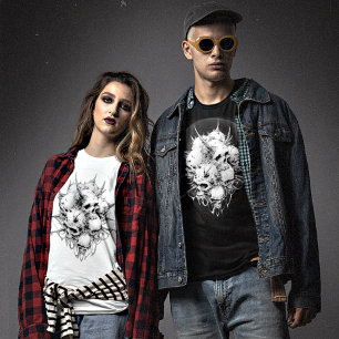 Camiseta Aparência de Demônios Fusidos Demônio Escuro