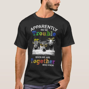 Camiseta Aparentemente Éramos Problema Quando Estamos Junto