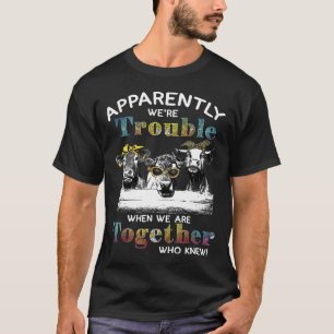 Camiseta Aparentemente Éramos Problema Quando Estamos Junto