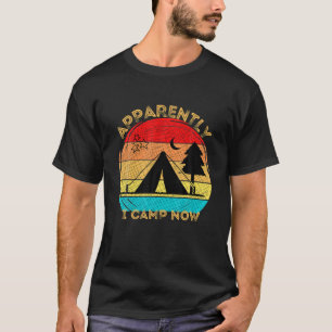 Camiseta Aparentemente Eu Acampo Agora-Verão É Minha Época-