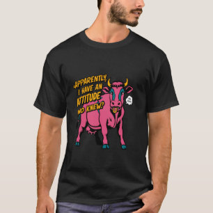 Camiseta Aparentemente Eu Tenho Uma Atitude Quem Sabeia Vac
