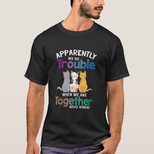 Camiseta Aparentemente Nós Damos Problemas Quando Estamos J (Frente)