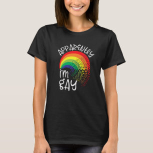 Camiseta Aparentemente sou Gay Stuff Lgbtq adolescente Arco