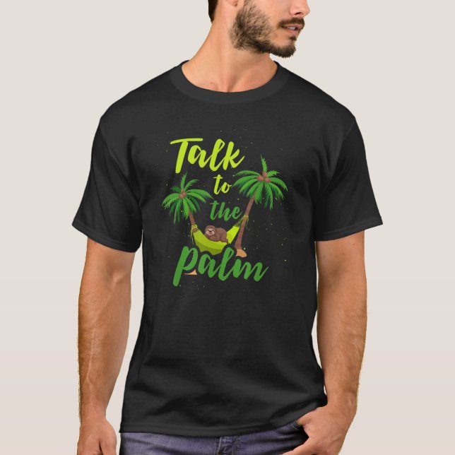 Camiseta Ape Em Hammock Beach Fale Com A Palma 1 (Frente)