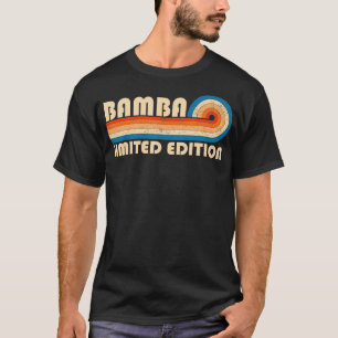 Camiseta Apelido BAMBA Retro Vintage 80s 90s Aniversário Re