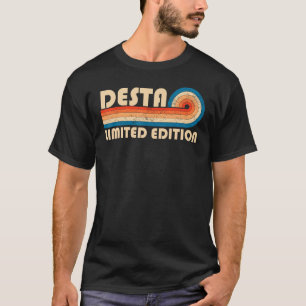 Camiseta Apelido da DESTA Retro Vintage 80s 90s Aniversário