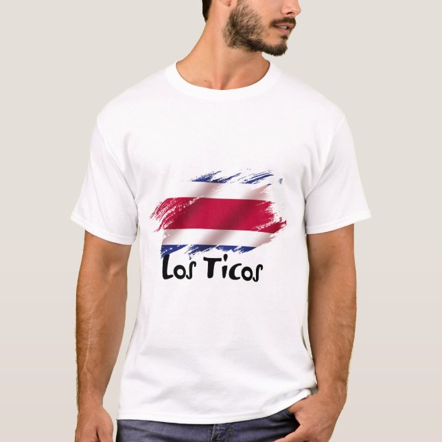 Camiseta apelido da equipe nacional da Costa Rica (Frente)