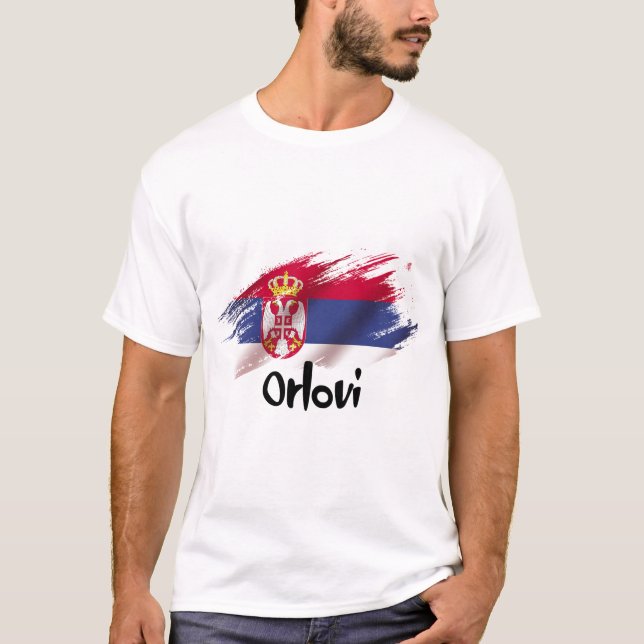 Camiseta apelido da equipe nacional da Sérvia (Frente)