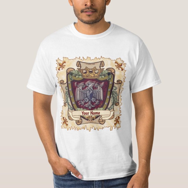 Camiseta Apelido de Águia Banner Coroa (Frente)