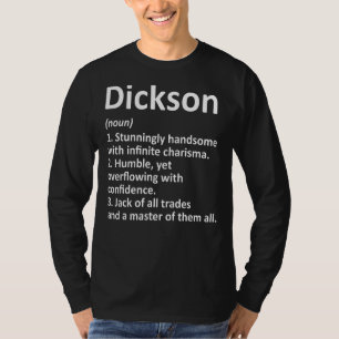 Camiseta Apelido de Definição Dickson Apelido da Família An