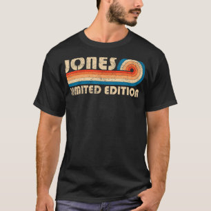 Camiseta Apelido JONES Retro Vintage 80s 90s Aniversário Re