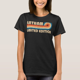Camiseta Apelido LATHAM Retro Vintage 80s 90s Aniversário R