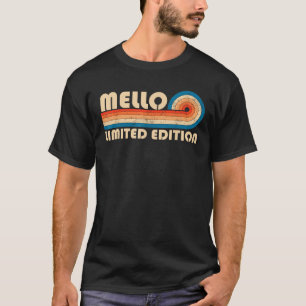 Camiseta Apelido MELLO Retro Vintage 80s 90s Aniversário Re