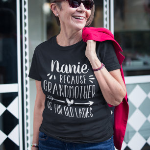 Camiseta Apelido Personalizado Avó é para velhas senhoras