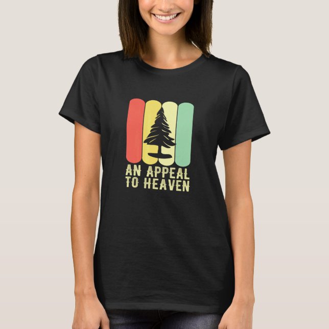 Camiseta Apelo Ao Pinheiro Da Revolução Norte-Americana Tre (Frente)