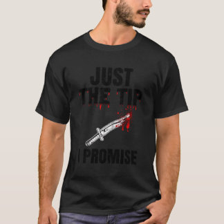 Camiseta Apenas A Dica Que Prometo Pun Knife Engraçado Sarc