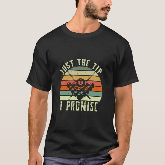 Camiseta Apenas a Ponta Eu Prometo Bilhar (Frente)