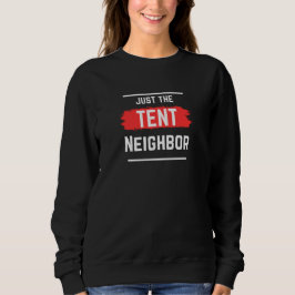 Camiseta Apenas a tipografia do vizinho de tenda, simples, 